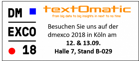 textomatic auf dmexco 2018